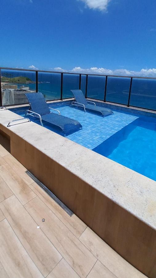 Loft Smart Farol Da Barra, Piscina Rooftop, Beira Mar No Farol Da Barra Salvador Kültér fotó