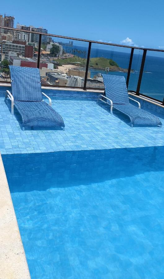 Loft Smart Farol Da Barra, Piscina Rooftop, Beira Mar No Farol Da Barra Salvador Kültér fotó